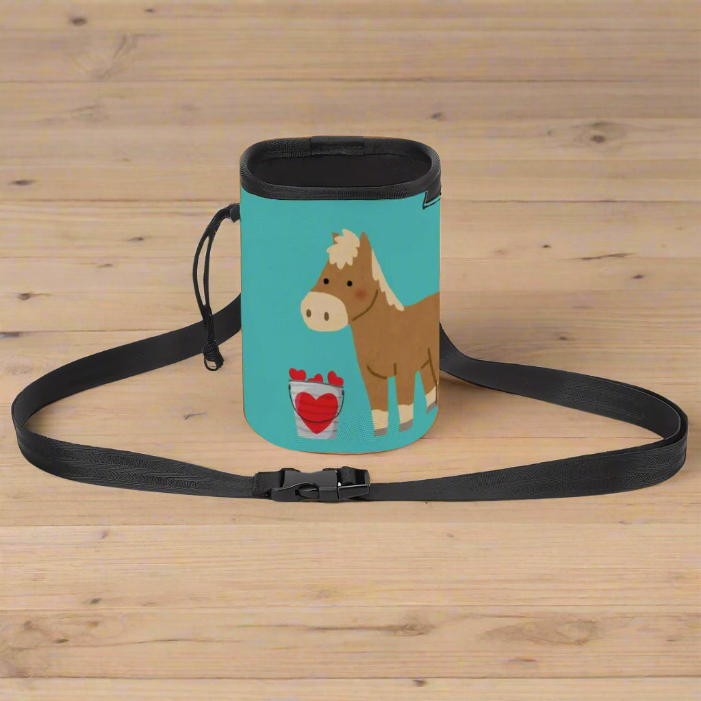 Horse Training Treat Pouch - Bucket of Love Design - Cozy Corner