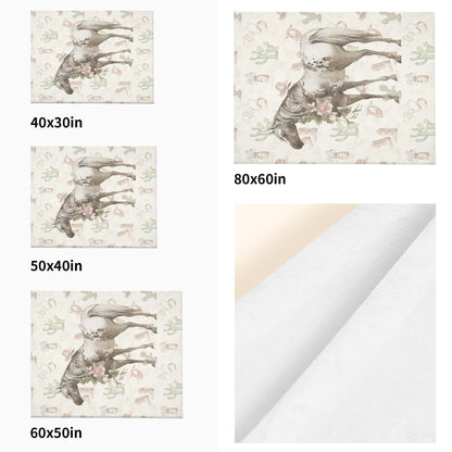 Watercolor Horse Blanket - Cozy Corner
