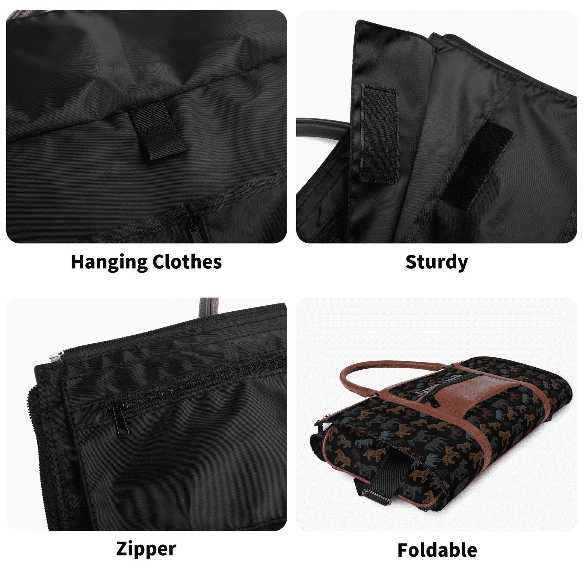 Personalized Multicolor Leather Travel Bag - Cozy Corner