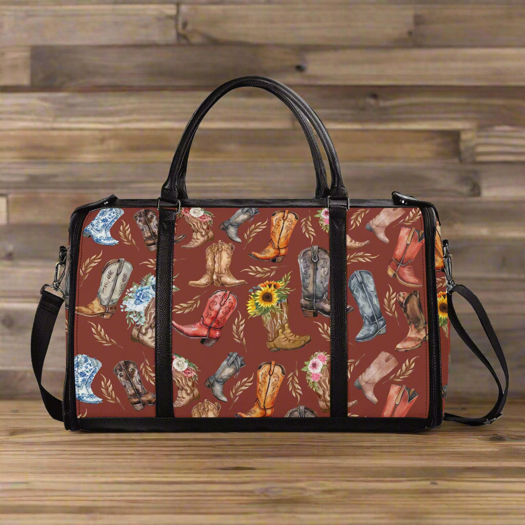 Personalized "Beautiful Boots" Travel Bag - Cozy Corner