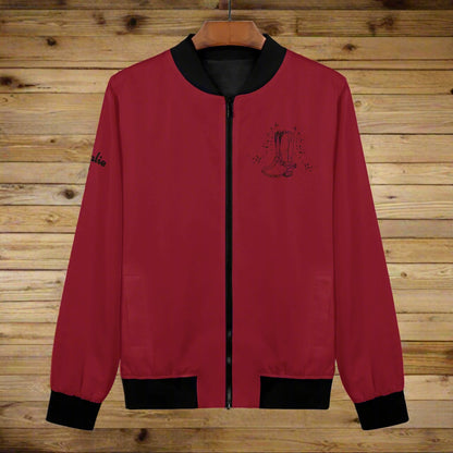 Womens Personalized Turn N Burn Bomber Jacket - Cozy Corner