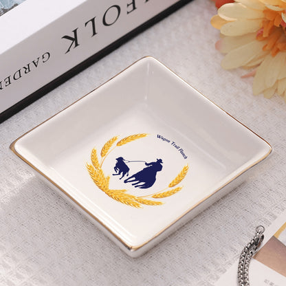 "Ranching" Set of 4 Personalized Appetizer Plates - Cozy Corner
