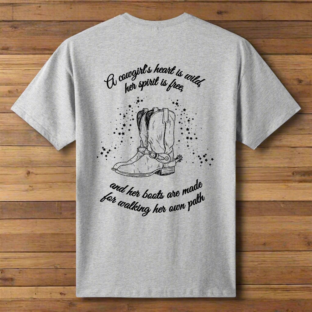 A Cowgirls Heart T Shirt - Cozy Corner