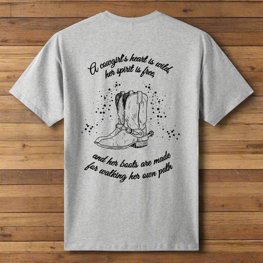 A Cowgirls Heart T Shirt - Cozy Corner