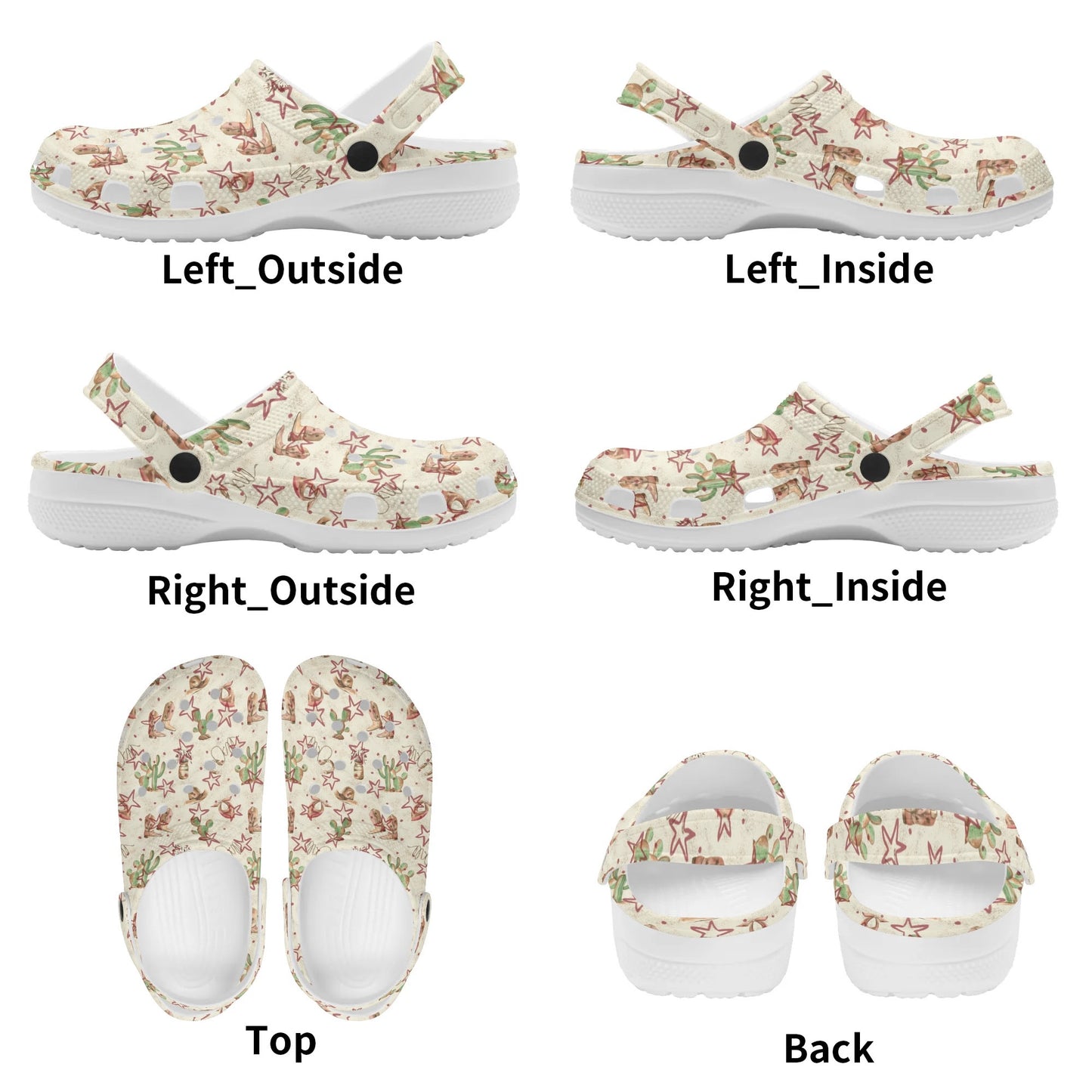Western Dessert Stars Print Classic Slip On Shoes - Cozy Corner