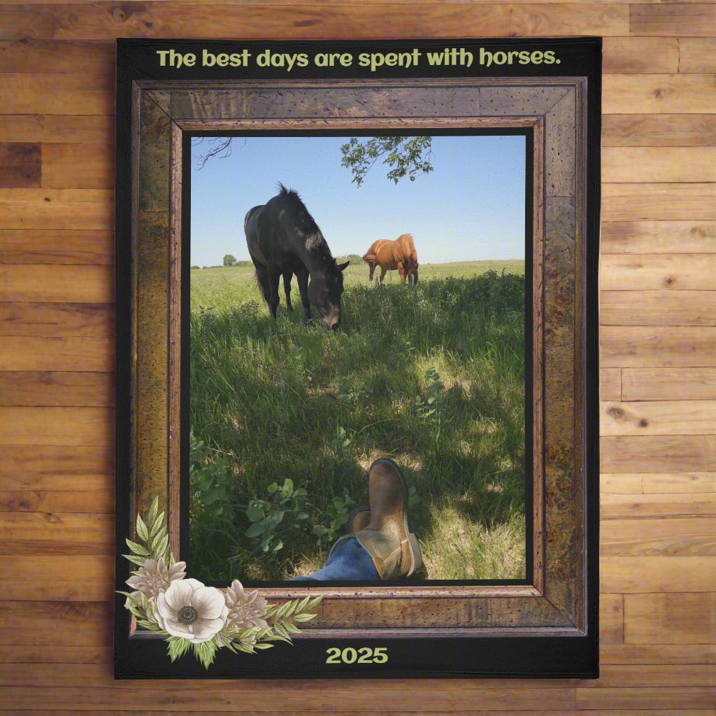 The Best Days Personalized Photo Fleece Blanket - Cozy Corner