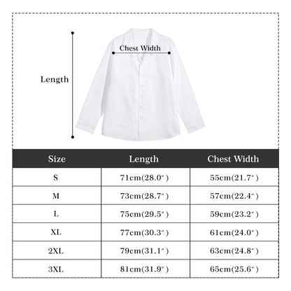 Light Green/White Horse Print Womens Long Sleeve Button Shirt - Cozy Corner